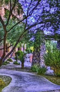 Pathway to the rooms Detail Pathway to the rooms Detail