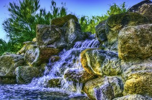 Water Cascade Detail Water Cascade Detail